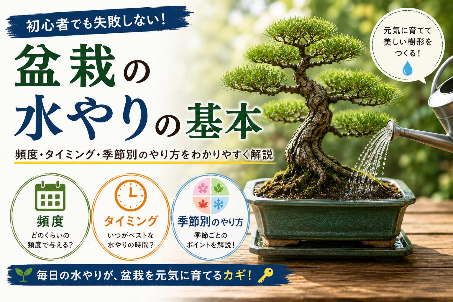 盆栽の水やりの基本