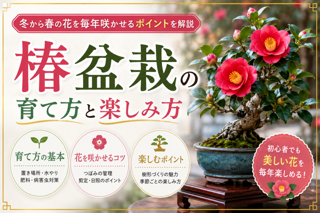 椿盆栽の育て方と楽しみ方