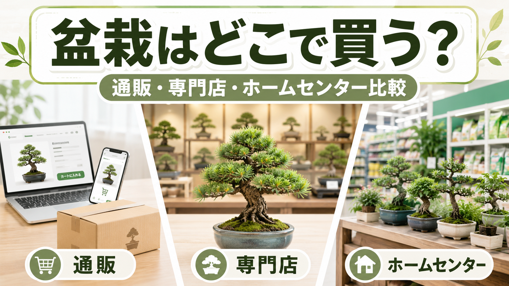 盆栽はどこで買う？