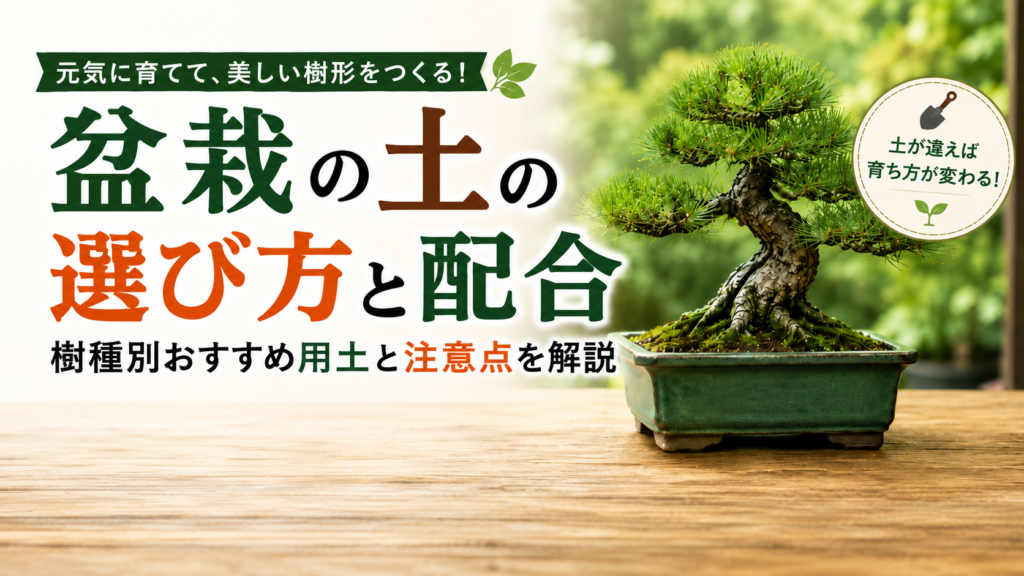盆栽の土の選び方と配合