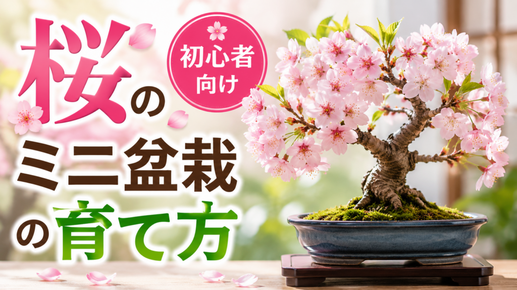 桜のミニ盆栽の育て方