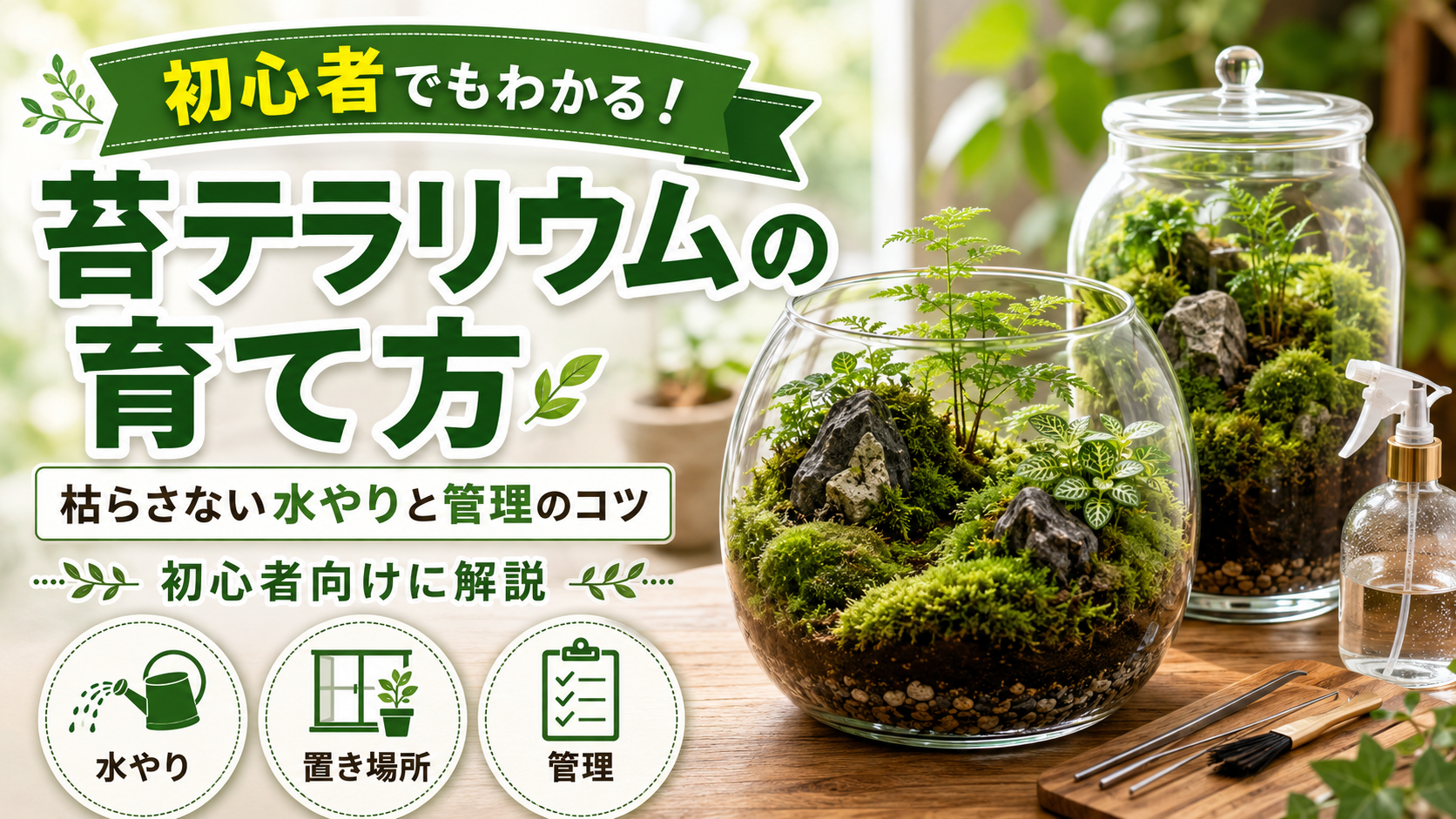 苔テラリウムの育て方
