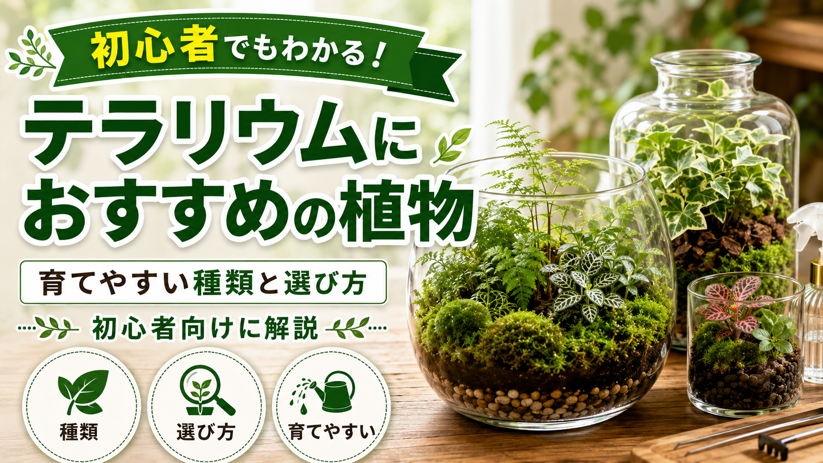 テラリウムにおすすめの植物