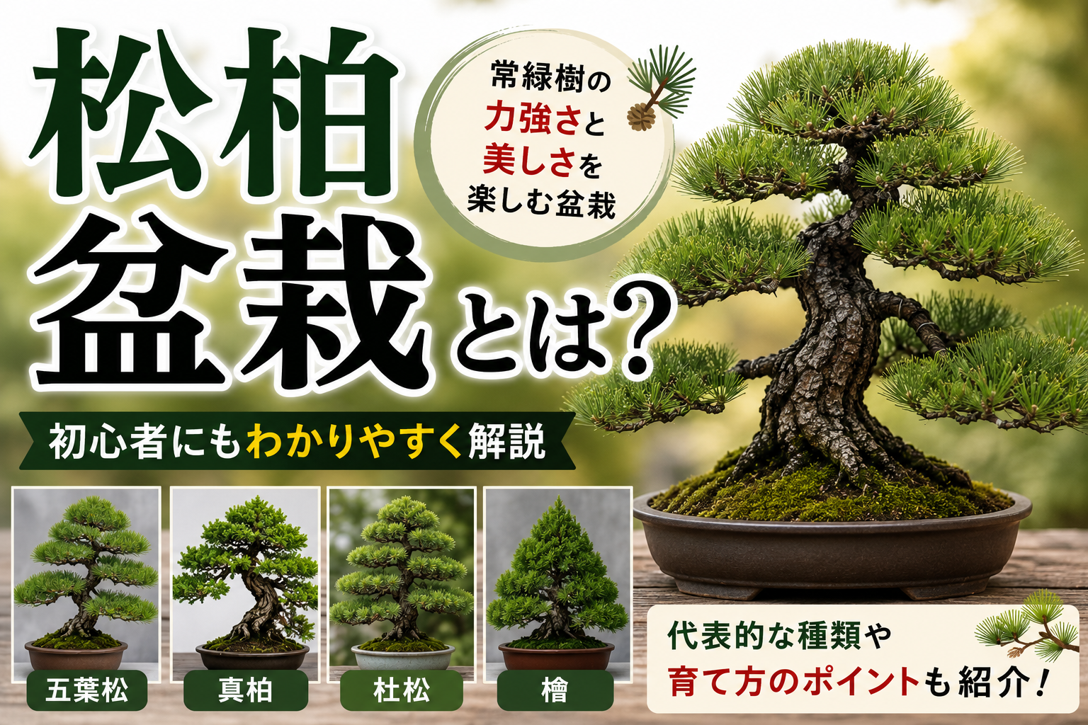 松柏盆栽とは