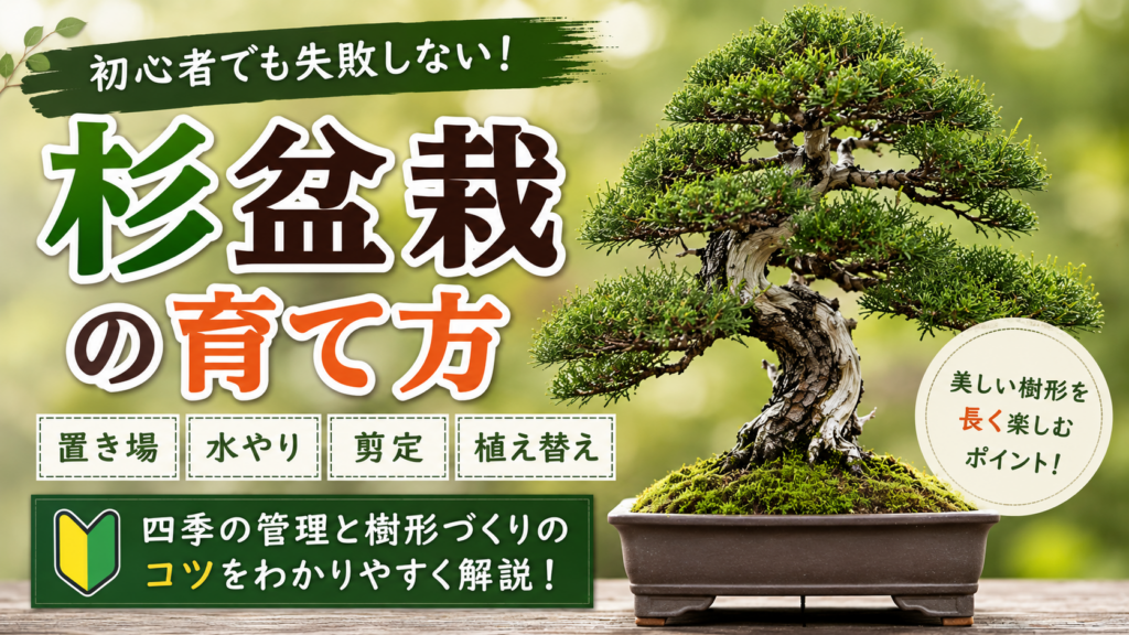 杉盆栽の育て方