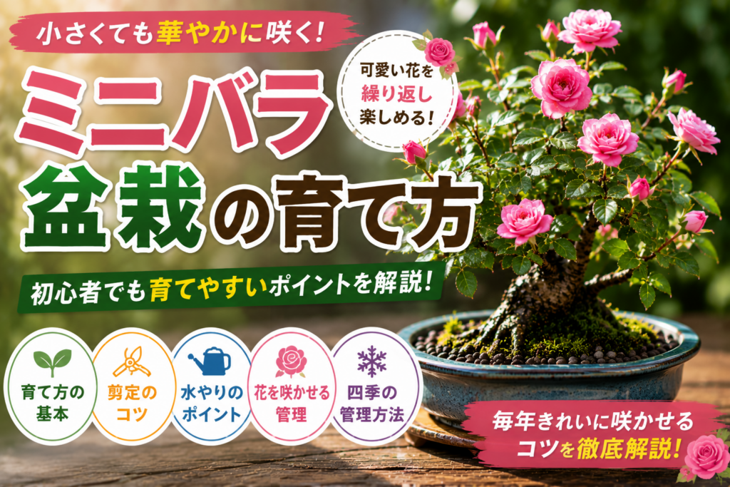 ミニバラ盆栽の育て方