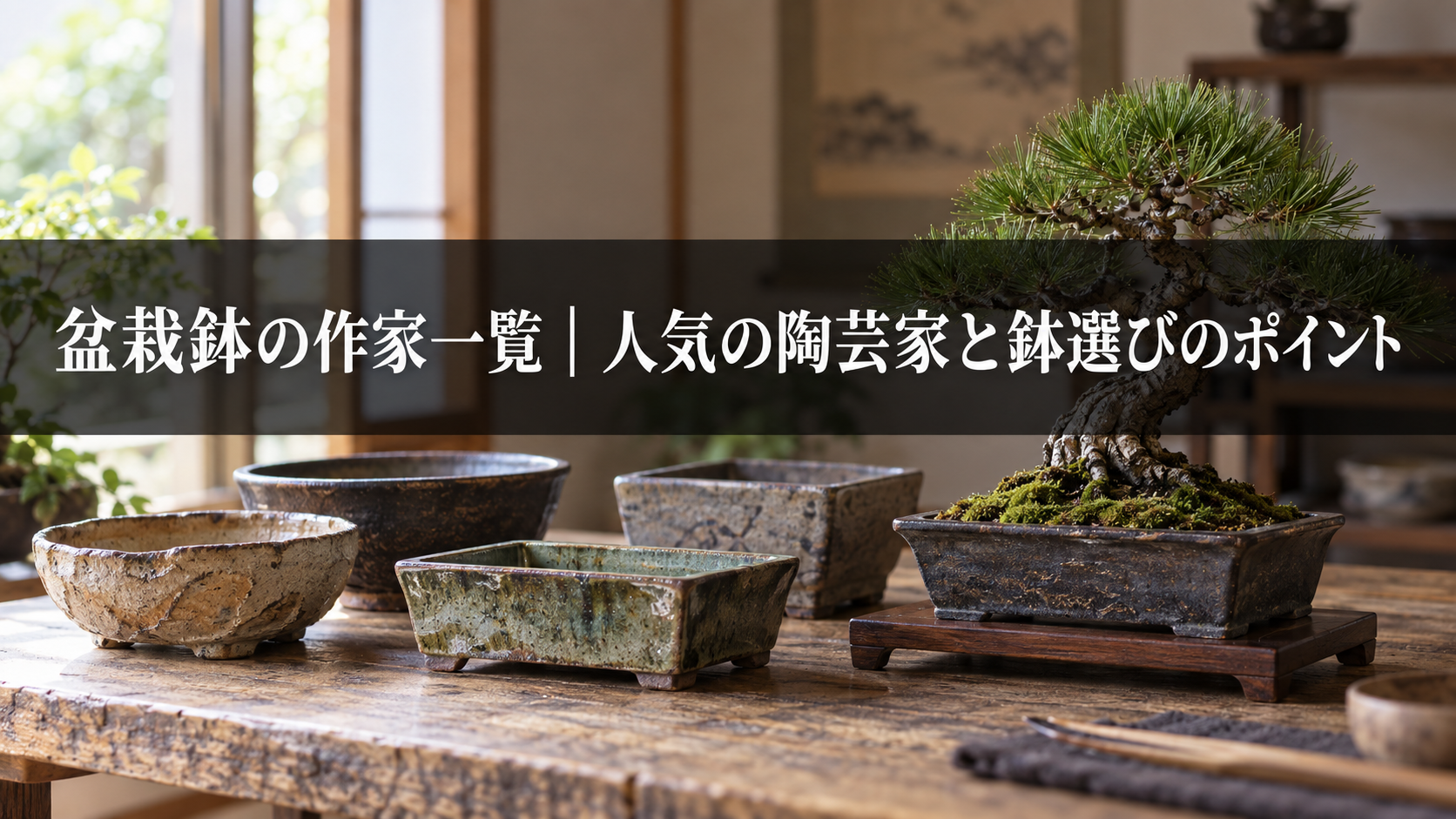盆栽鉢の作家もの・窯元と産地の特徴