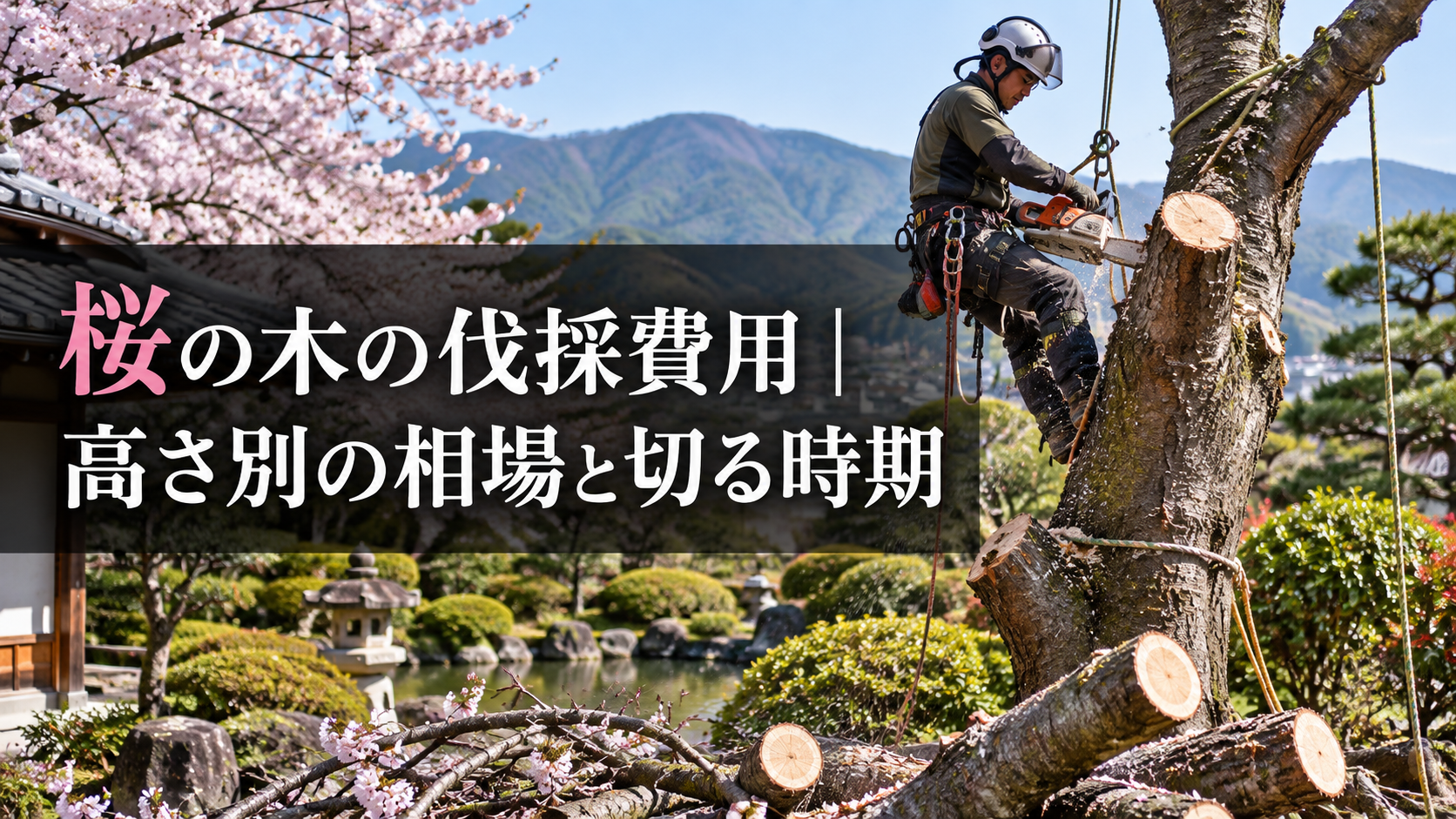 桜の木を伐採する費用と時期の目安