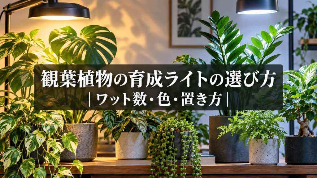 観葉植物の育成ライトの選び方