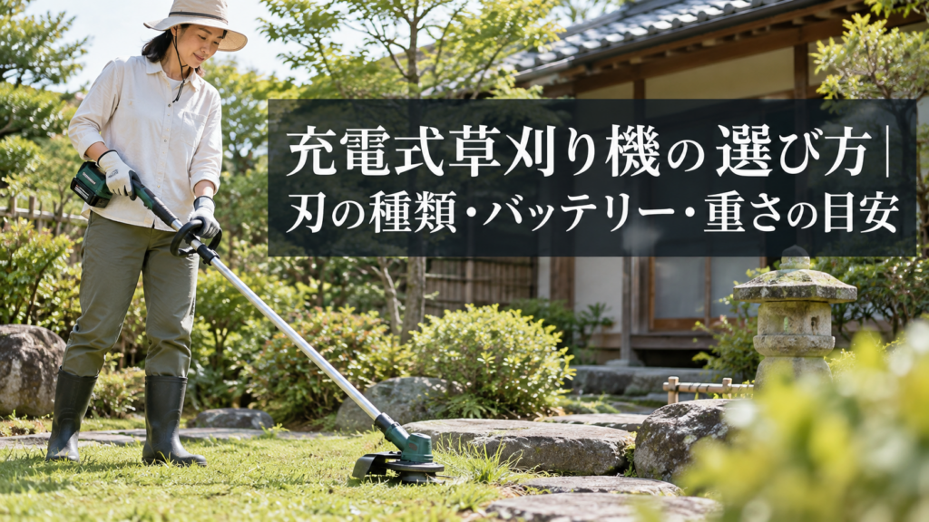 充電式草刈り機の選び方と目安