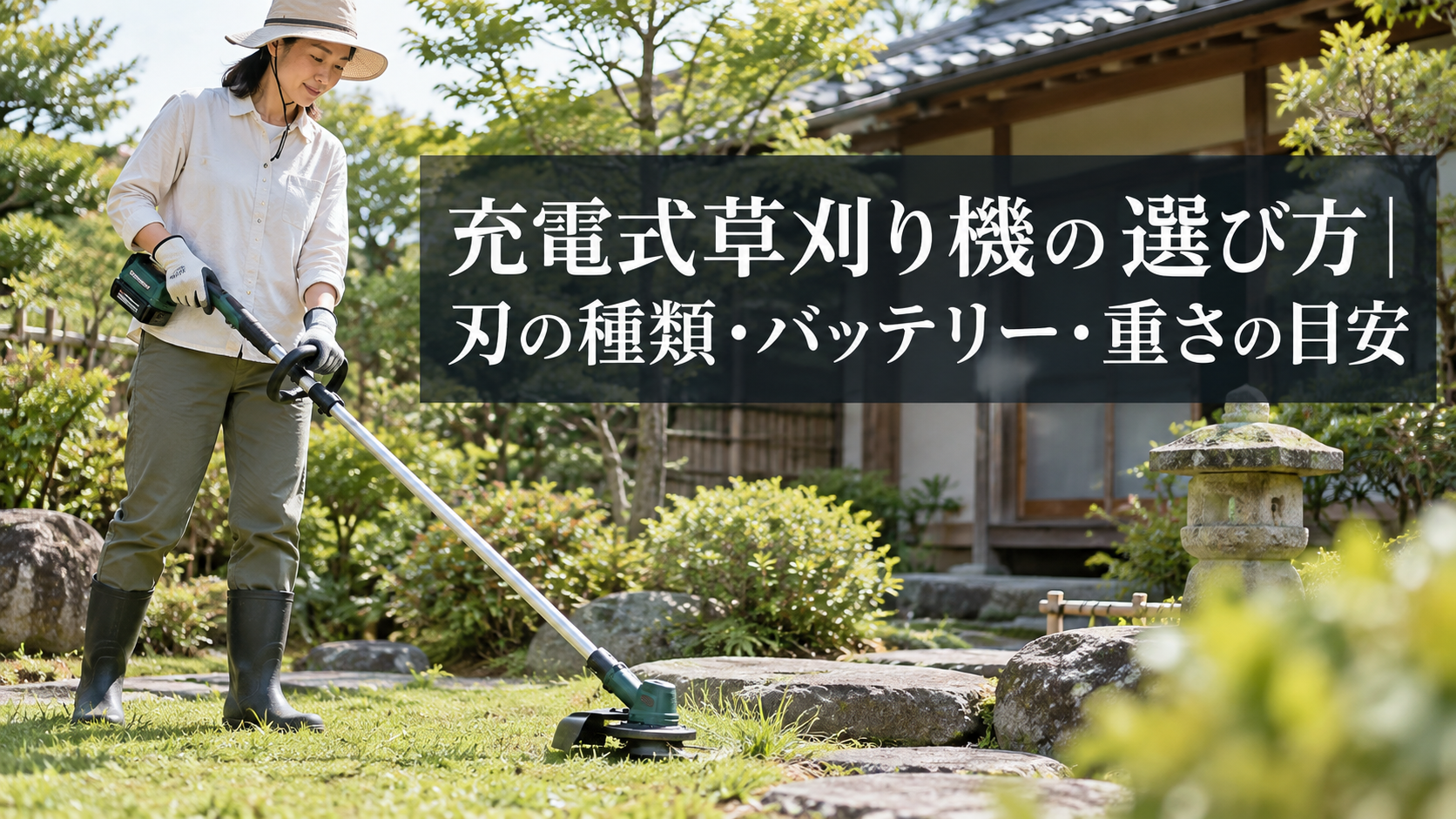 充電式草刈り機の選び方と目安