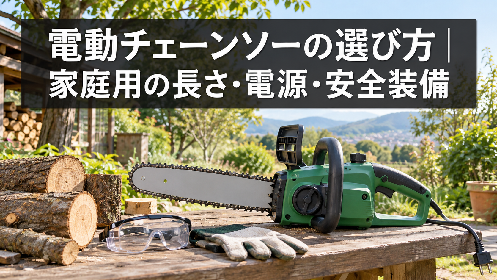 家庭用電動チェーンソーの選び方