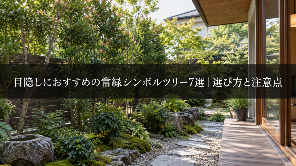 目隠しに使う常緑シンボルツリー