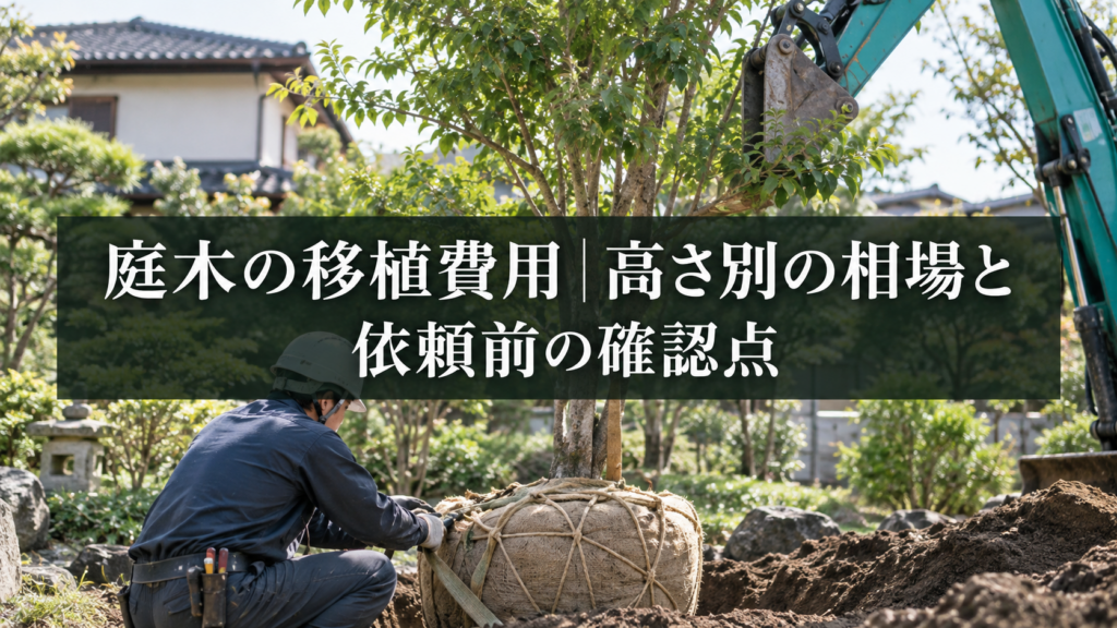 庭木の移植費用の高さ別相場