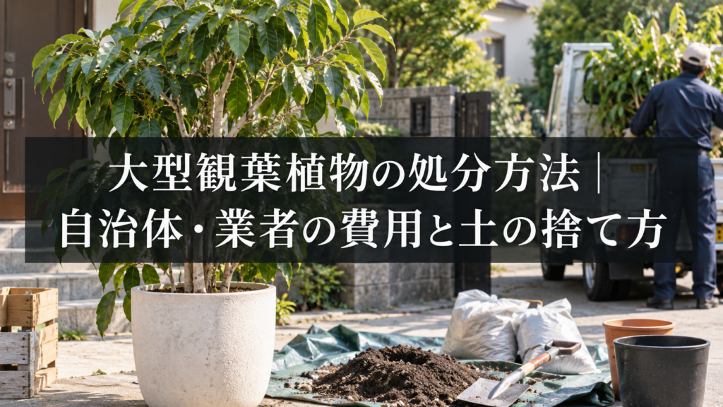 大型観葉植物の処分方法と費用