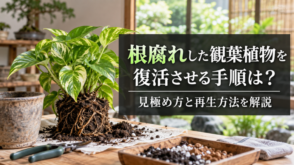 日当たりの悪い部屋に置かれた観葉植物