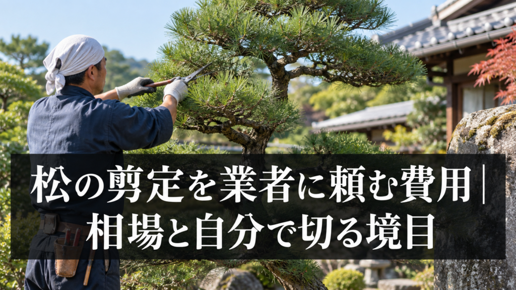 松の剪定を業者に頼む費用の相場