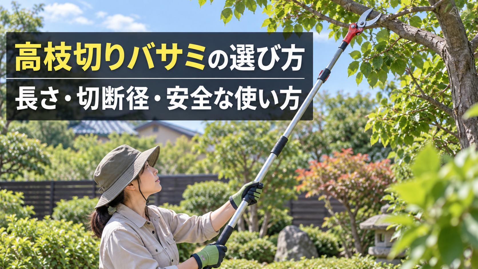 高枝切りバサミの選び方と安全な使い方