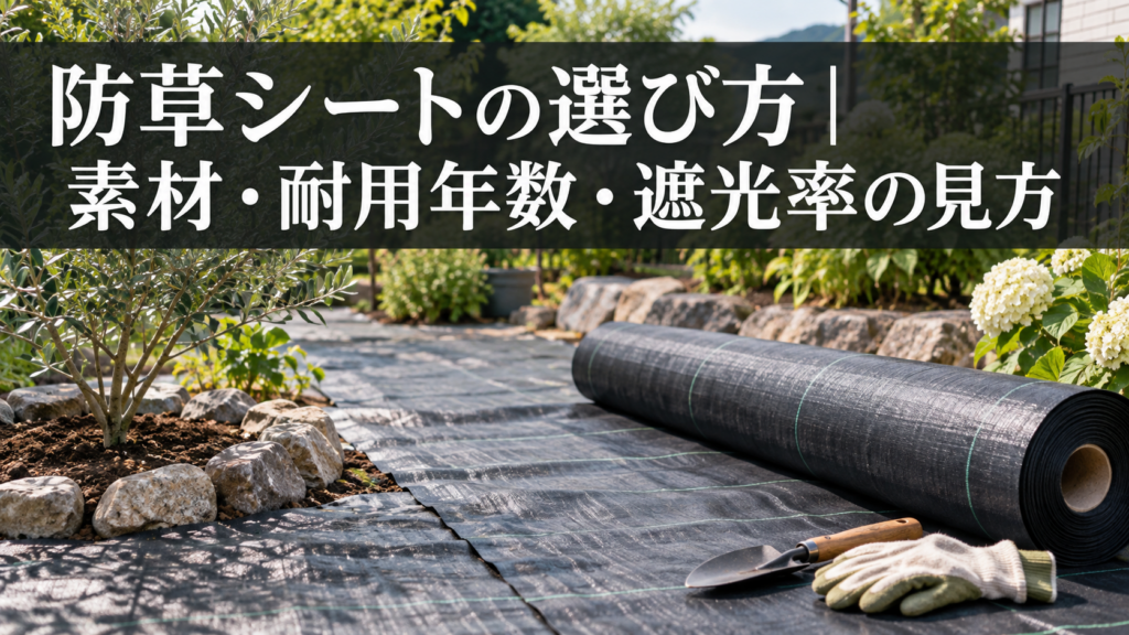 防草シートの素材・耐用年数の選び方