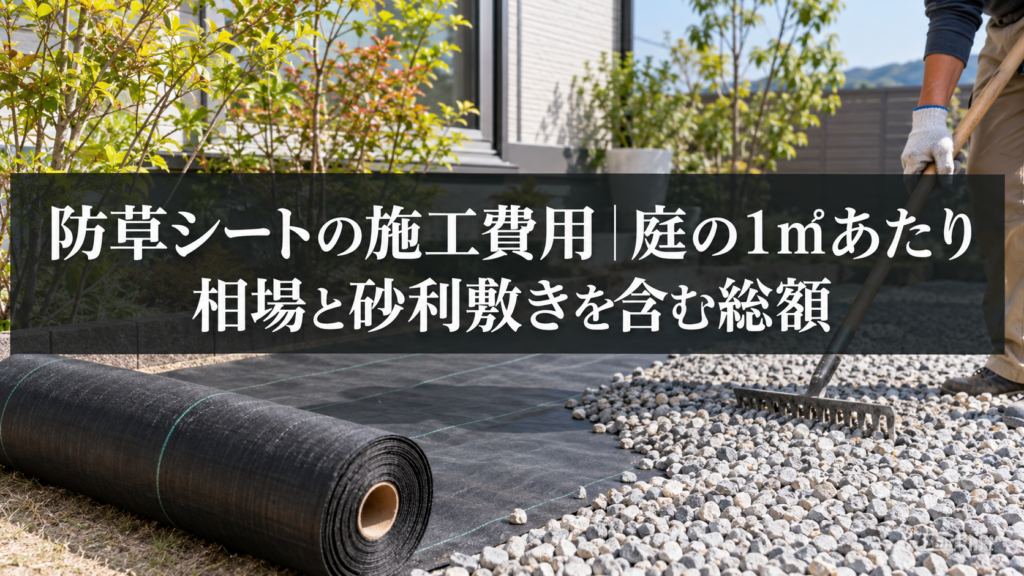 防草シートの施工費用の1㎡相場