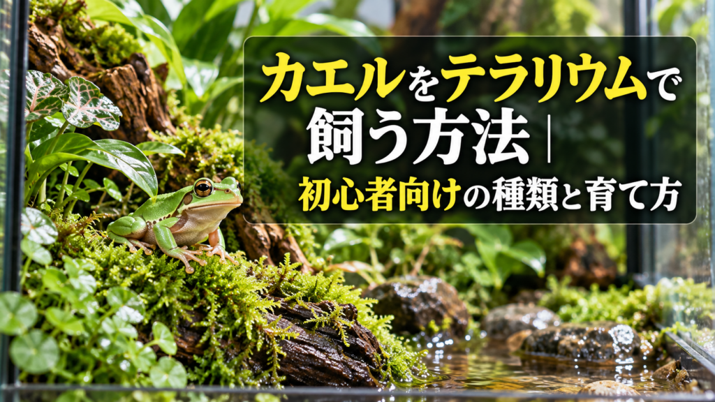 カエルのテラリウム飼育に適した種類と環境