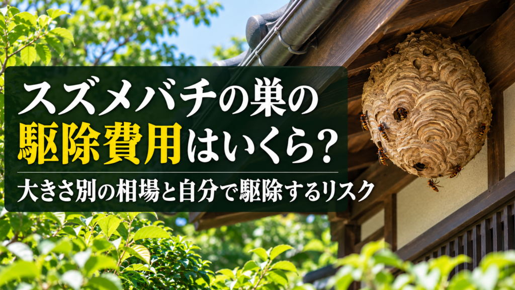 スズメバチの巣の駆除費用相場