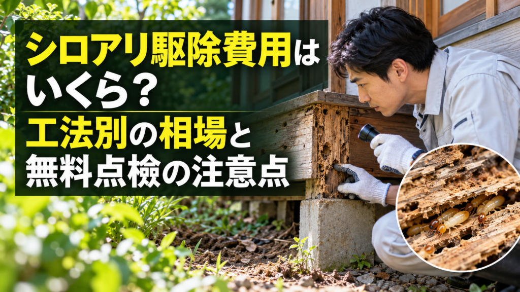 シロアリ駆除費用と工法別の相場